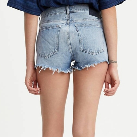 🍒NWT🍒 LEVI'S MADE & CAFTES HIGH RISE SHORTS - Picture 4 of 10